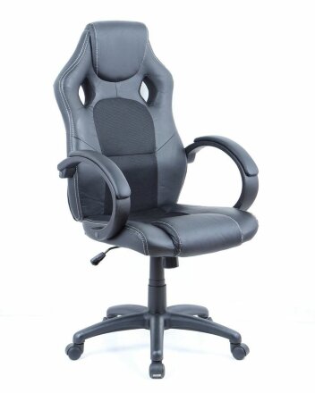 Кресло геймерское Silver Stone, черное 