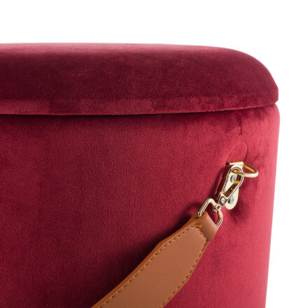 Пуф круглый Бакет МИНИ, вишня 