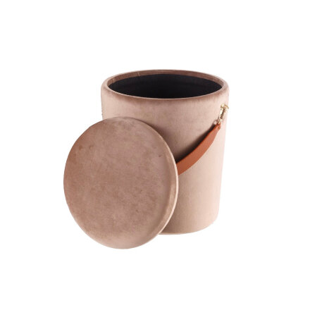 Пуф круглый Бакет МИНИ, вишня 