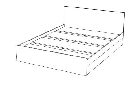 Кровать двуспальная Бася  