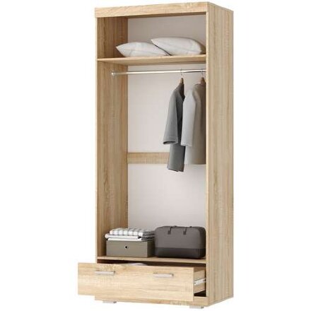 Шкаф Соната ШС-900, Сонома/Белый глянец  