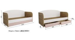 Кровать с ящиками Лавис