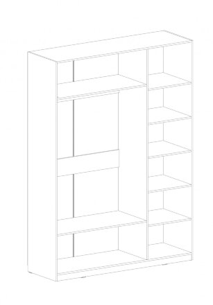 Шкаф 3-х дверный Глазго  