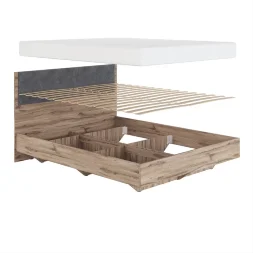 Кровать Николь (изголовье текстиль)