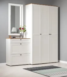 Тумба для обуви Остин 16.121 белый шагрень