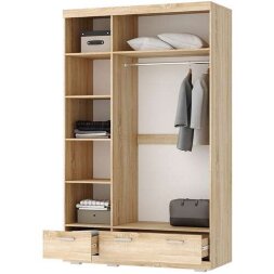 Шкаф Соната ШСЗ-1350, Сонома/Белый глянец 