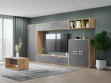 Стол журнальный  Флорида, Графит/Дуб золотой 