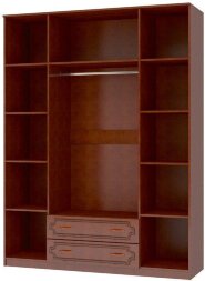 Шкаф 4 двери Лакированный орех