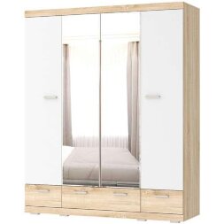 Шкаф Соната ШСЗ-1800, Сонома/Белый глянец 