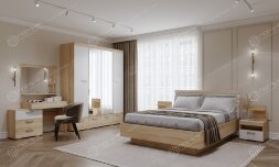 Шкаф Соната ШСЗ-1800, Сонома/Белый глянец 