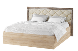 Кровать Мадлен (дуб сонома/дуб шале мореный)  