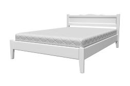 Кровать из массива Карина-7, белый античный 