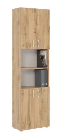 Стеллаж Офис 600 6 полок, 2 комплекта дверей 