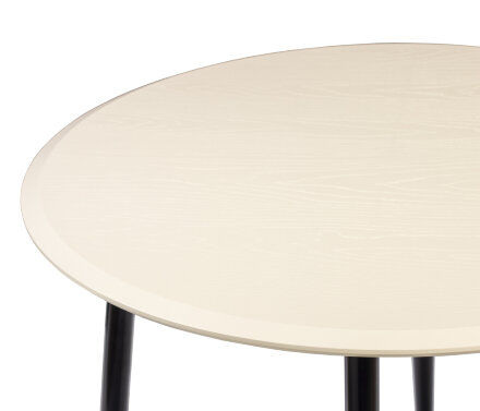 Стол круглый Сканди 1050 опоры черные 