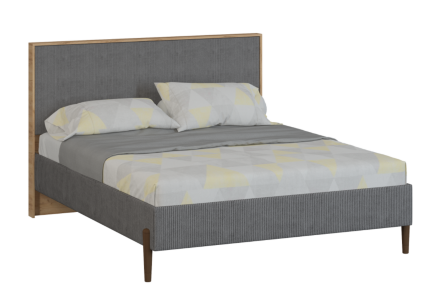 Кровать Svetlana Loft, дуб золотой / серый 