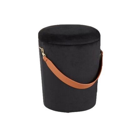 Пуф круглый Бакет, серый 