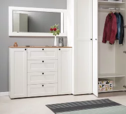 Комод Остин 16.221 белый шагрень