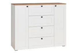 Комод Остин 16.221 белый шагрень