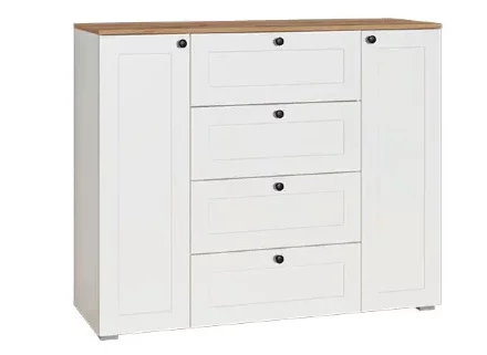 Комод Остин 16.221 белый шагрень 