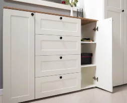 Комод Остин 16.221 белый шагрень