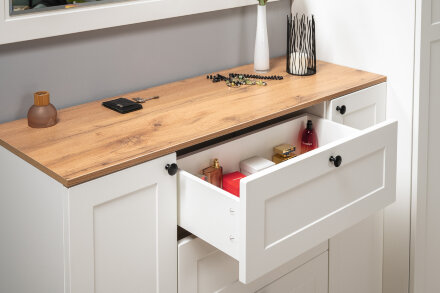 Комод Остин 16.221 белый шагрень 