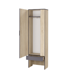 Шкаф с зеркалом Эльза, дуб Сонома