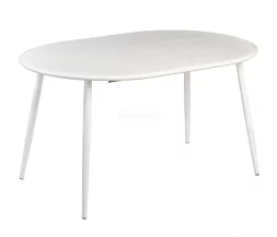 Стол круглый раздвижной Сканди 940 опоры белые