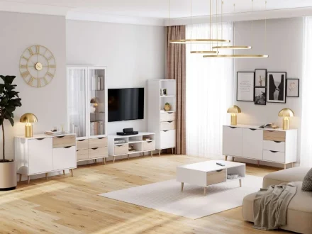 Шкаф-витрина двустворчатый Соната 