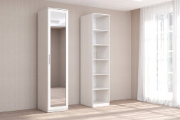  Пенал с зеркальной дверью КЭТ-4, бодега 