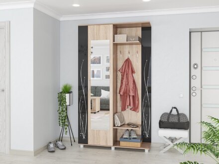 Прихожая Ирма-2, ясень шимо - дуб сонома 