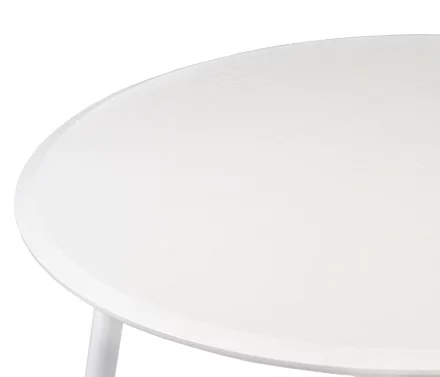 Стол круглый раздвижной Сканди 1050 опоры белые 