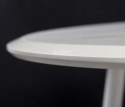 Стол круглый раздвижной Сканди 1050 опоры белые 