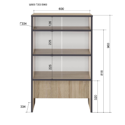 Тумба Эльза, дуб Сонома