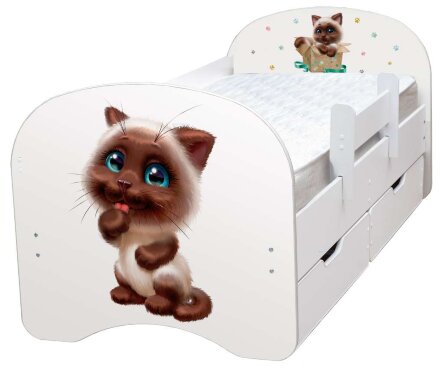 Детская кровать Сиамский котенок 