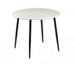 Стол круглый раздвижной Сканди 1050 опоры черные