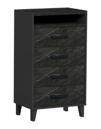 Комод 4 ящика Айрис, Антрацит