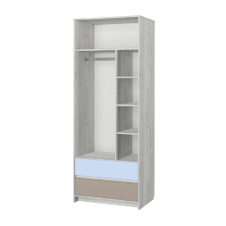 Шкаф 2-х створчатый Зефир, голубой