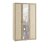 Шкаф 3-х створчатый Ливорно ЛШ-24, дуб сонома 