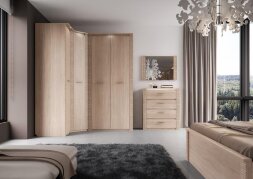 Шкаф двухдверный Элана, сонома (спальня)