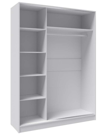 Шкаф-купе 1600 Стиль-2, Белый/Дуб крафт золотой 