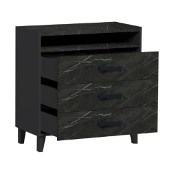 Комод 3 ящика Айрис, Антрацит