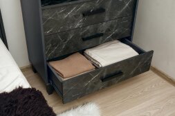 Комод 3 ящика Айрис, Антрацит