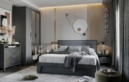 Комод 3 ящика Айрис, Антрацит