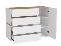 Комод Аркон, Белый / Дуб вотан