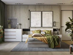 Комод Аркон, Белый / Дуб вотан