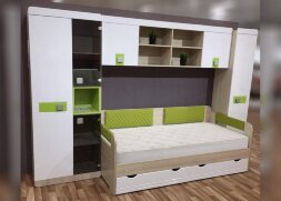 Кровать с комплектом подушек №900.4 Стиль, Лайм 