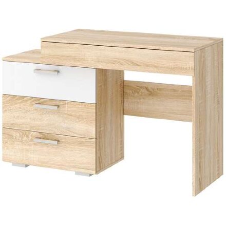 Стол косметический СКС-1200 Соната, Сонома/Белый глянец  