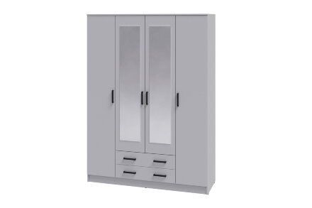 Шкаф 4 двери с ящиками Асти, Белый 