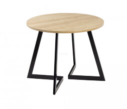 Стол круглый Гермес 1050 опора черная