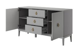 Комод 2 двери, 3 ящика Фарго, Антрацит